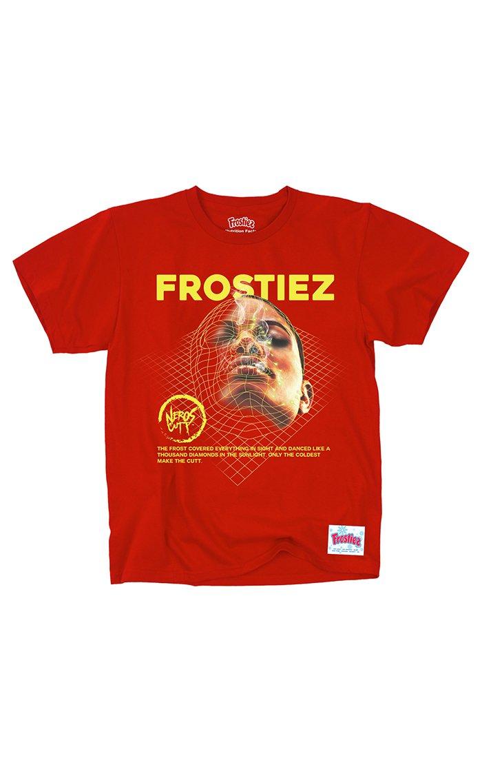 Frostiez Men's Thousand Diamonds Short Sleeve T-Shirt - Red - RED